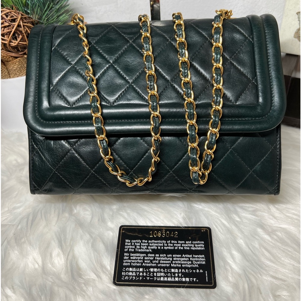 Chanel lambskin Leather Tassel Matelasse Shoulder or clutch Bag